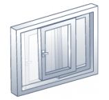 PremiDoor76 Kömmerling - Vista frontal del producto